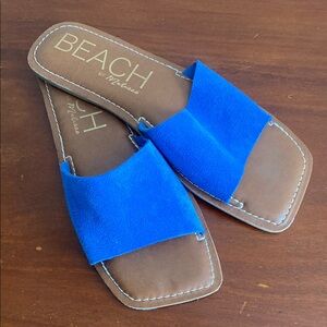 BEACH by Matisse vibrant blue slides.